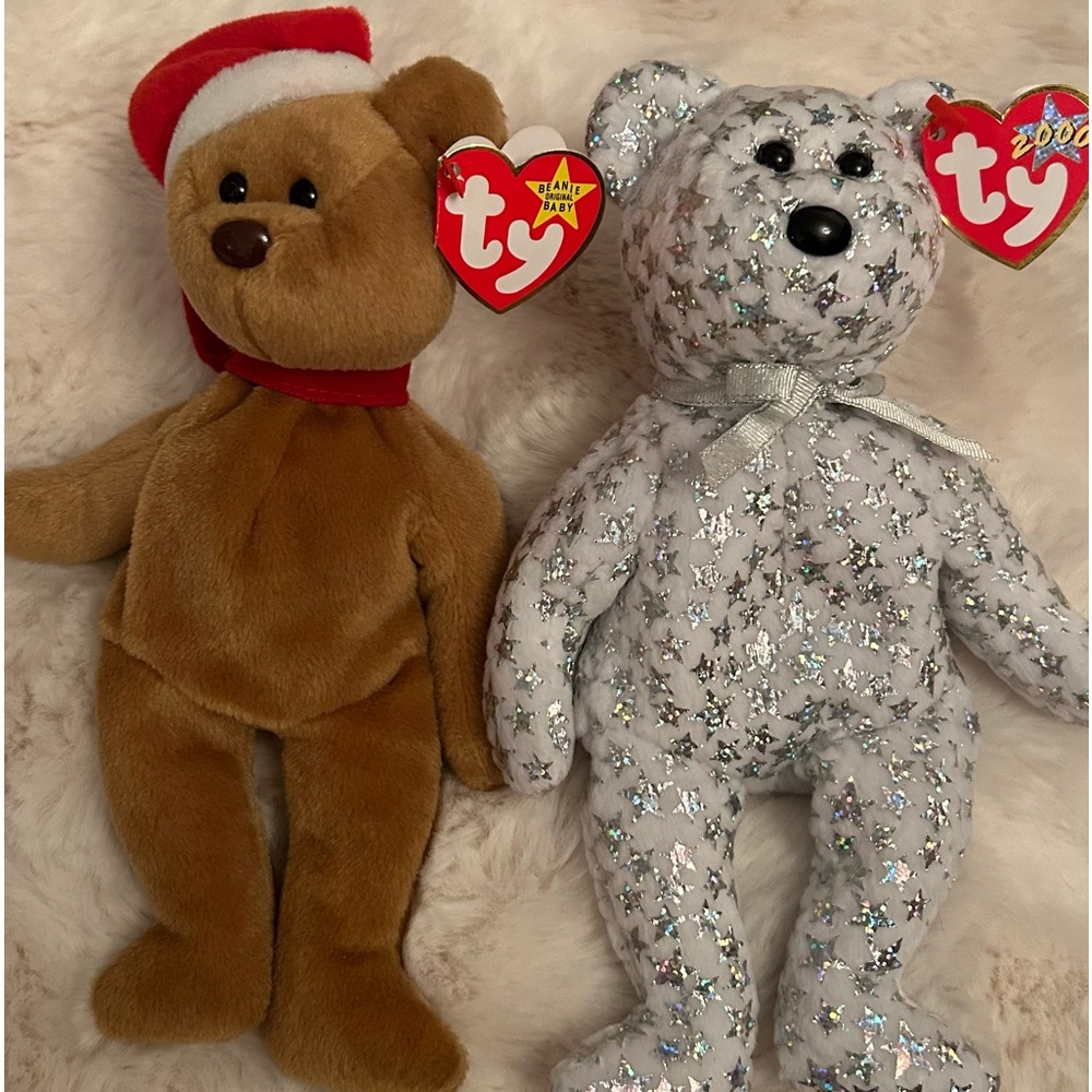 NWT- 2 pack Bundle TY Collectable Holiday Beanie Babies. See 👇❤️💗